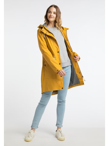Schmuddelwedda Damen Regenmantel in Curry