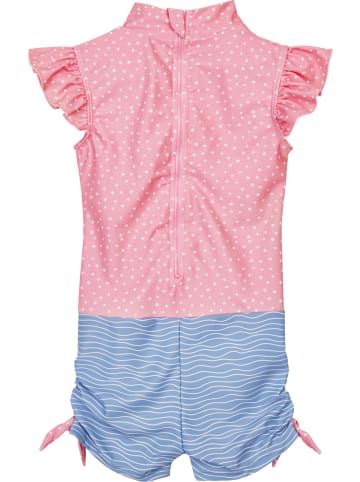 Playshoes Badeanzug in blau/pink