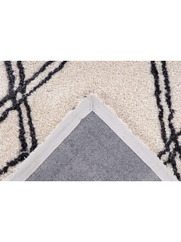 Kayoom Hochflor Teppich Orlando 125 in elfenbein - rechteckig
