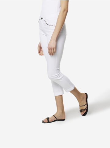 KOROSHI GekÃ¼rzte baumwolljeans in weiß