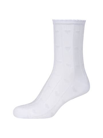 camano Socken trachtn ajour silky 2er Pack silky touch in Weiß