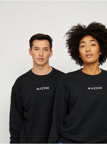 MAZINE Sweatshirt Logo Heavy in Schwarz