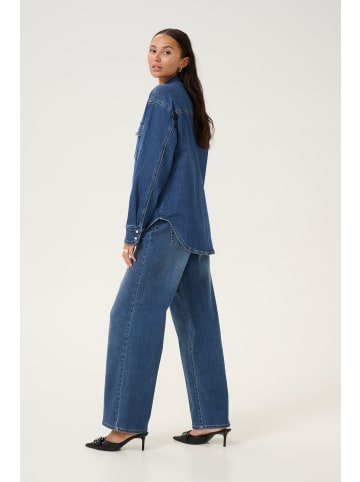 Kaffe Langarm - Hemd KAsinem in Medium Blue Denim