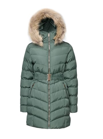 Threadbare Winterjacke THB Roo Belted Puffer Jacket in Grün