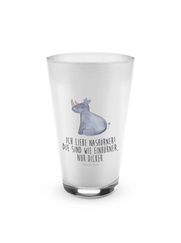 Mr. & Mrs. Panda Glas Einhorn Nashorn mit Spruch in Transparent