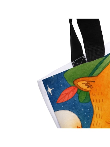 Mr. & Mrs. Panda Tote Bag Schütze Astrologie Design mit Spruch in Weiß