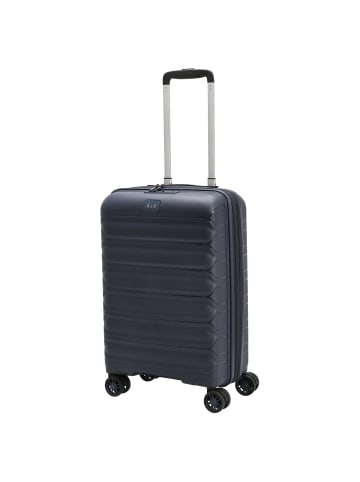 D&N Travel Line 4700+ - 4-Rollen-Kabinentrolley S 55 cm erw. (schwarz) in navy