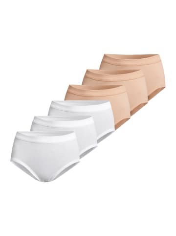 Conta Taillen Slip Feinripp in Weiß / beige