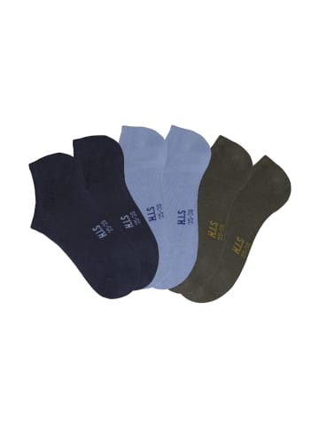 H.I.S Sneakersocken in 2x marine, 2x jeans, 2x khaki