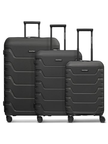 Smartbox Edition 01 THE THREE SET 4 Rollen Kofferset 3-teilig in black