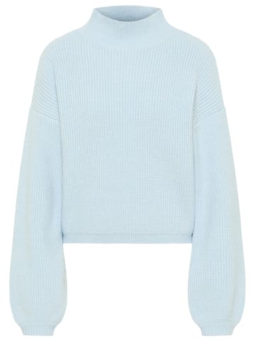 RISA Strick Pullover in hellblau