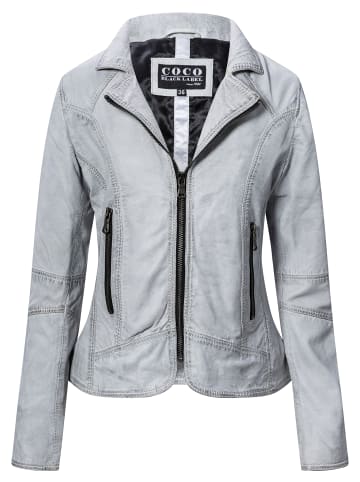 CBL Damen Lederjacke in weiß