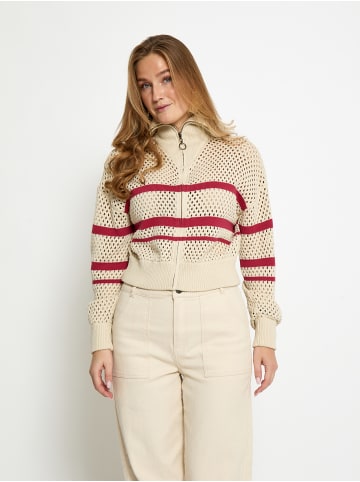 Peppercorn Strickjacke in Deep Claret Red Stripe