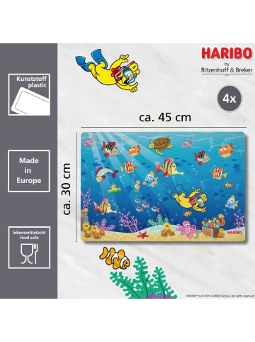 Ritzenhoff & Breker Tischsets Haribo Seaworld 45 x 30 cm blau in blau
