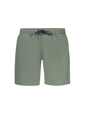 NORWAY 1963 Grüne Polyamid-Badeshorts