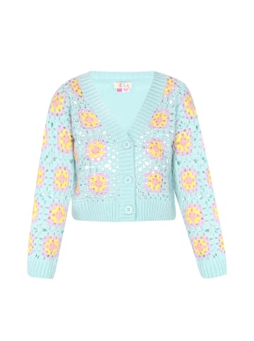 IZIA Cardigan in turquoise multicolor