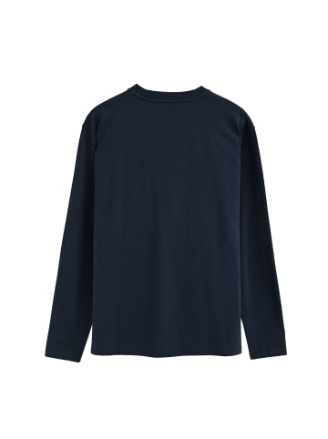 Polo Club T-Shirt MAN EST MINIMAL TITLE LS IO LONG SLEEVE RELAXED FIT in Navy Blau