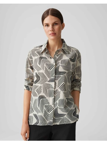 OPUS Knopfleiste Langarmshirt für Damen in beige