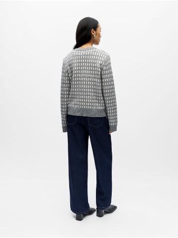 Object Strickjacke in Medium Grey Melange