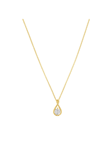 Amor Kette mit Anhänger Silber 925, 14ct gelbvergoldet in Gold