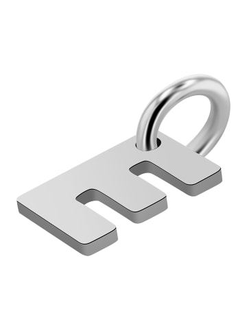 Adeliás Unisex Anhänger – Buchstabe N Buchstabenanhänger aus 925 Silber in silber