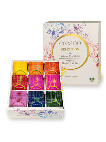 Creano Bio Früchtetee Kräutertee Geschenkset NEU - 90 Bio-Teebeutel in 9  Sorten 
