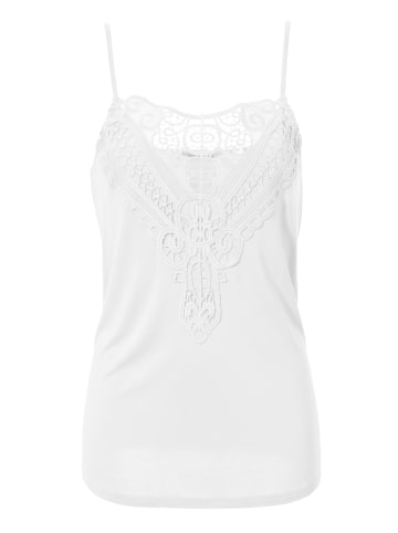 Aniston CASUAL Spitzentop in weiß