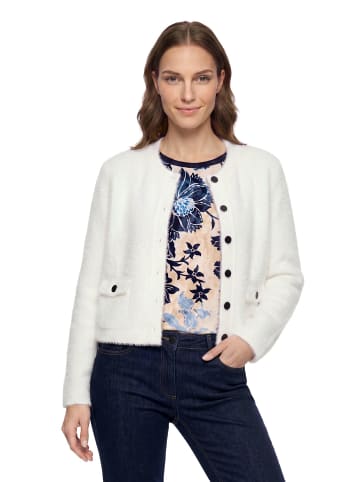 Betty Barclay Strick-Cardigan mit aufgesetzten Taschen in Rohweiß