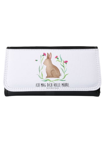 Mr. & Mrs. Panda Geldbeutel Damen Hase Sitzen mit Spruch in Weiß