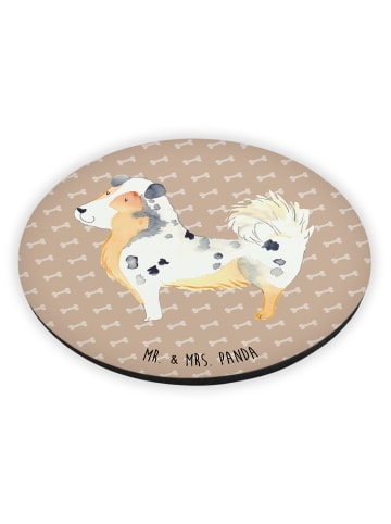 Mr. & Mrs. Panda Rund Magnet Hund Australien Shepherd ohne Spruch in Hundeglück