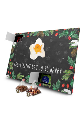 Mr. & Mrs. Panda Adventskalender Spiegelei Ei mit Spruch in Kreidetafel