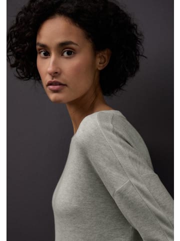 Street One Langarmshirt in pelican grey mel.