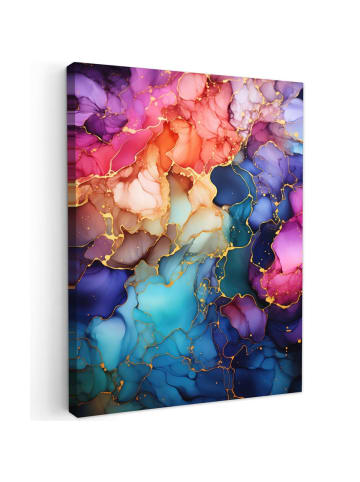 MuchoWow Leinwand bilder Abstrakte Kunst bunt (BxH)