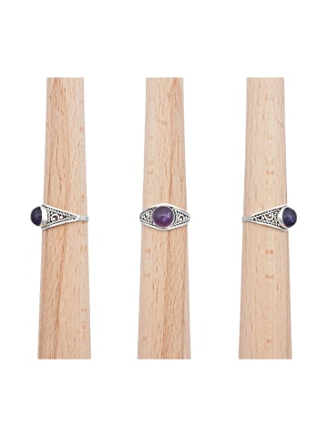 mantraroma 925er Silber - Ringe mit Amethyst