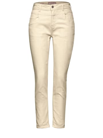 Street One High Waist Jeans in Beige