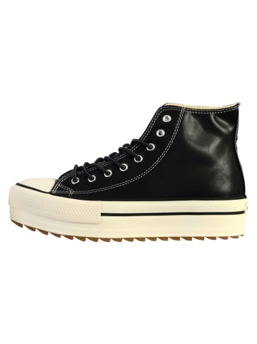 Victoria Hohe Schnür-Sneaker Schwarz