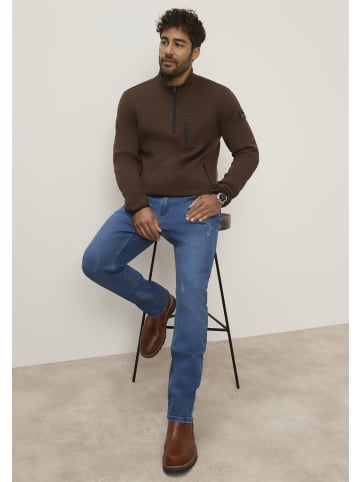 Bruno Banani Fleecepullover in braun