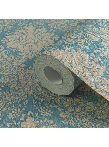 A.S. Création Tapete Baroque Elegance in Blau-Gold