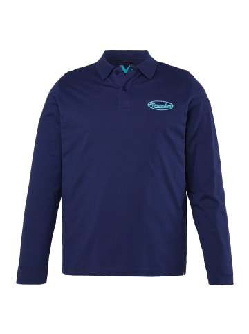 Men Plus Poloshirt in nachtblau
