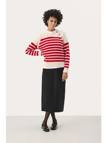 PART TWO Strickpullover RocketsPW in Red Stripe