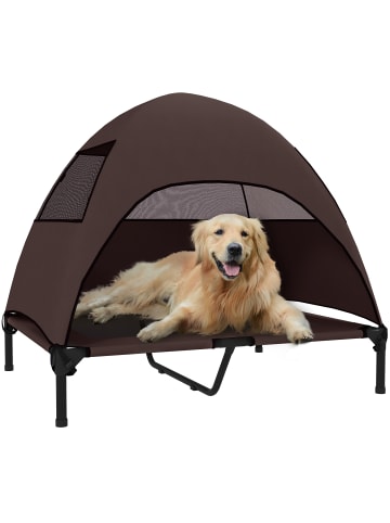 Pawhut Hundeliege Outdoor mit Dach 76L x 61B x 71H cm