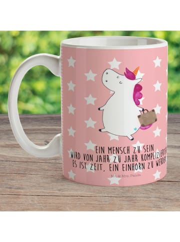 Mr. & Mrs. Panda Kinderpott Einhorn Koffer mit Spruch in Rot Pastell