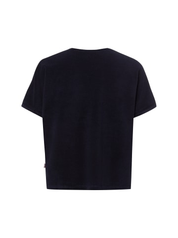 Marie Lund Frottee-Shirt in marine