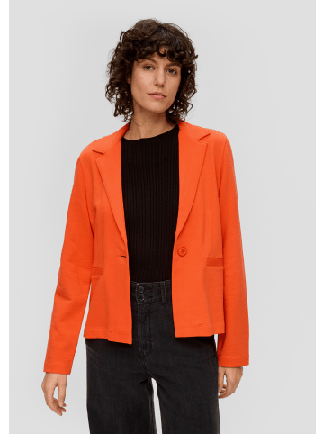 s.Oliver Sweatshirt Jacke langarm in Orange