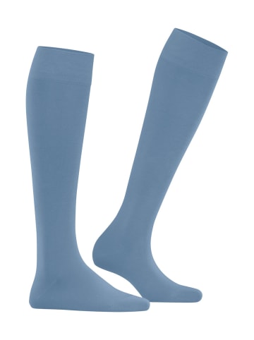 Falke Kniestrümpfe Cotton Touch in Sky blue