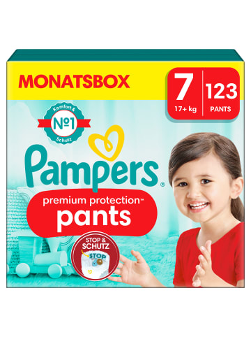 Pampers Pampers Premium Protection Pants Größe 7, 123 Windeln, 17kg+