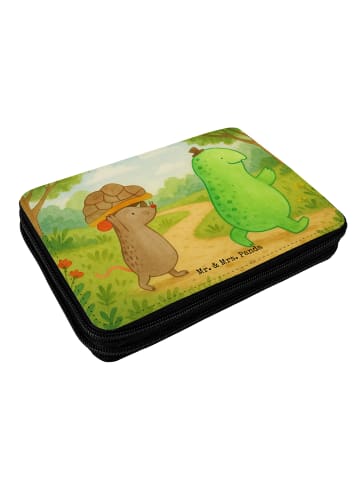 Mr. & Mrs. Panda Federtasche Schildkröte Maus Design ohne Spruch in Weiß