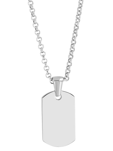 Adeliás Unisex Anhänger – Gravuranhänger aus Edelstahl in silber