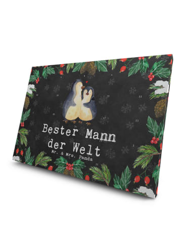 Mr. & Mrs. Panda Advents-Teekalender Pinguin Bester Mann der Wel... in Kreidetafel