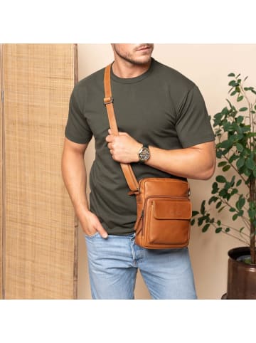 The Chesterfield Brand Montira - Umhängetasche 25 cm (schwarz) in cognac